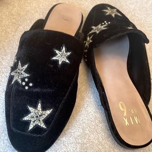 MIX NO.6 VELVET SLIP ONS